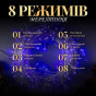 Гирлянда нить 500 LED 22 м синее свечение, прозрачный кабель