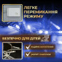 Гирлянда нить 500 LED 22 м синее свечение, прозрачный кабель