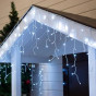 Уличная гирлянда бахрома 6 м 120 LED белый провод IP44