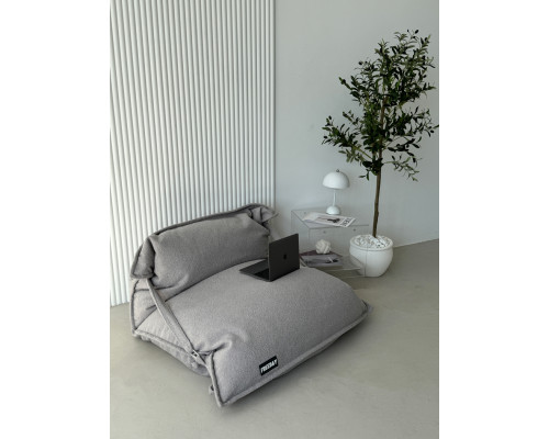 Кресло мешок PUFFY HOME (Alpaca), светло-серый