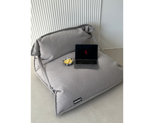 Кресло мешок PUFFY HOME (Alpaca), светло-серый