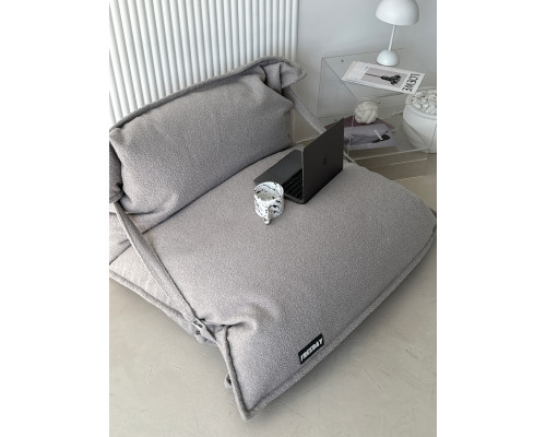 Кресло мешок PUFFY HOME (Alpaca), светло-серый