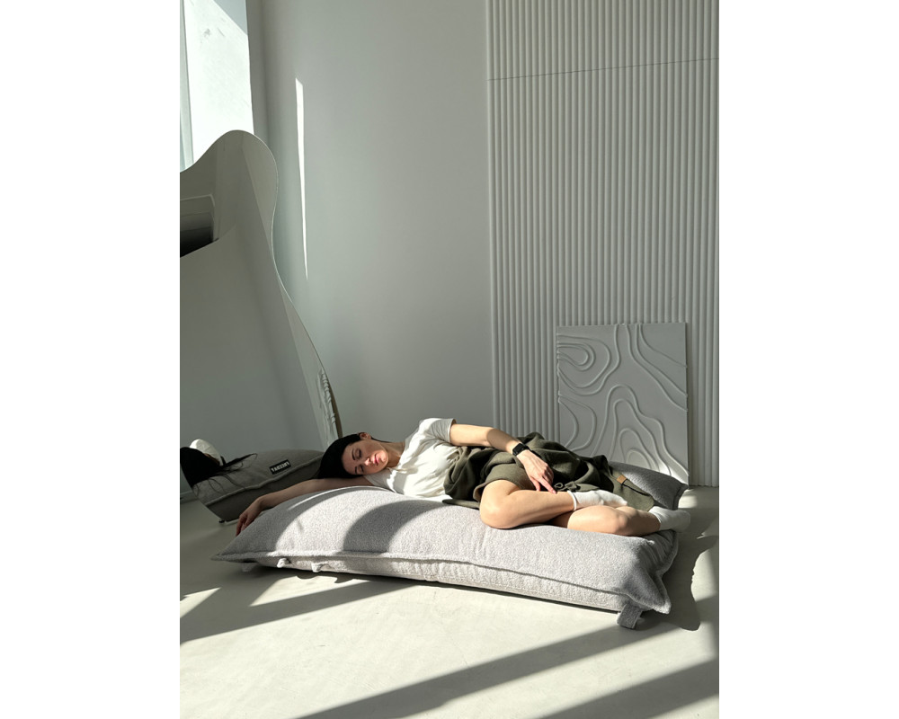 Кресло мешок PUFFY HOME (Alpaca), светло-серый
