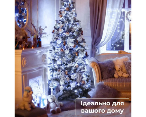 Гирлянда нить 22 м 500 LED белая 8 режимов GarlandoPro W500LEDW
